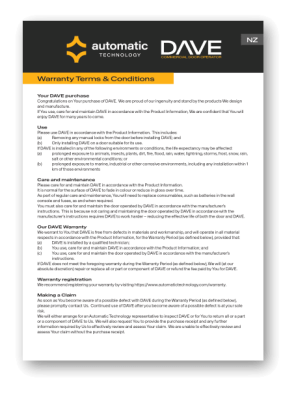 DAVE's Warranty