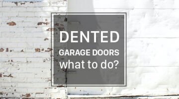 What to Do About a Dented Garage Door