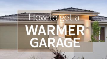 4 Ways to make your garage warmer